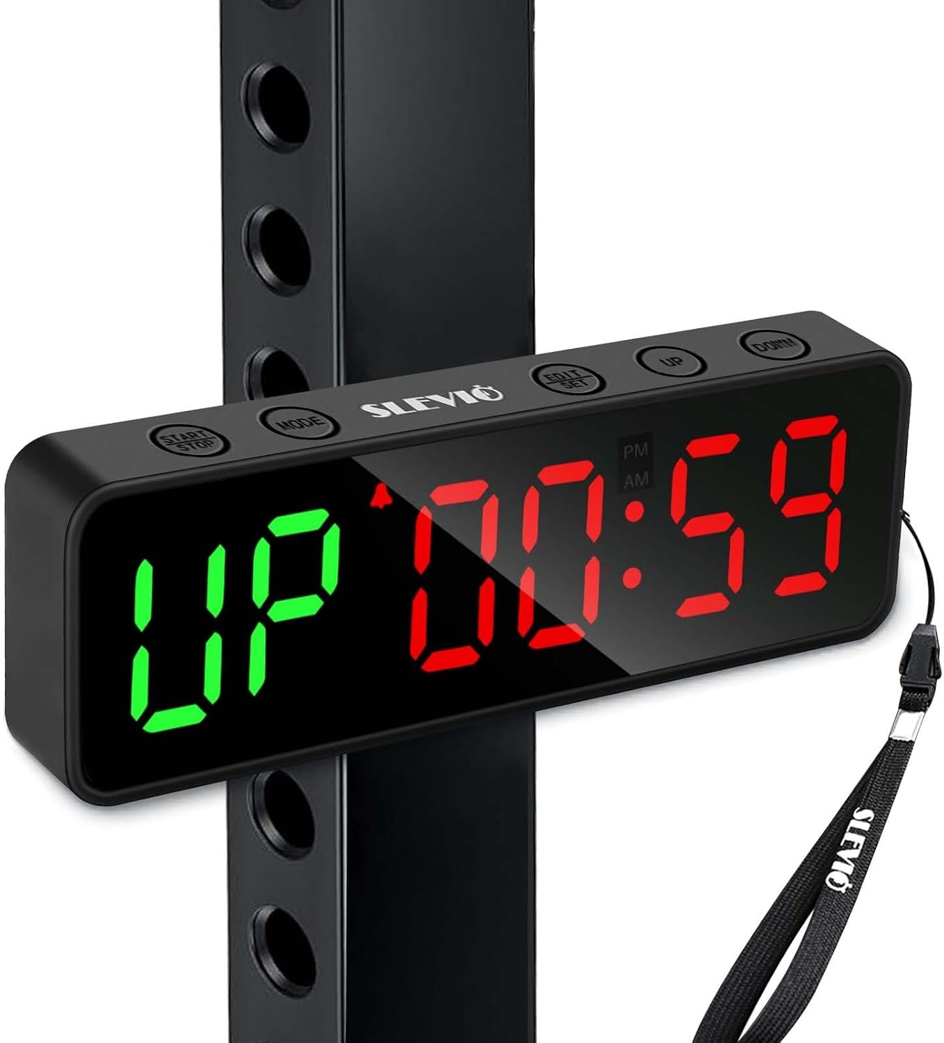 Small Gym Timer Clock with Magnet LED Display