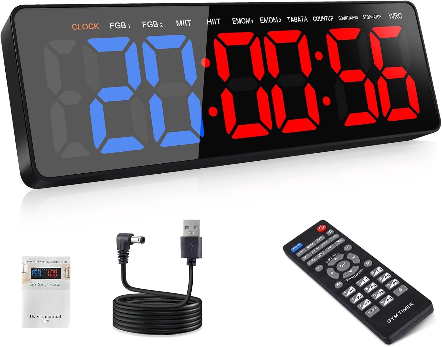 AnExer Compact Gym Timer Stopwatch Countdown