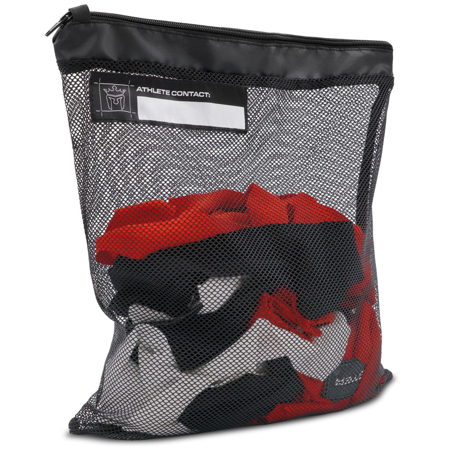 Meister Athlete Wash Bag - Mesh Sports Laundry Bag w/Zipper Lock - Black : Home & Kitchen product image