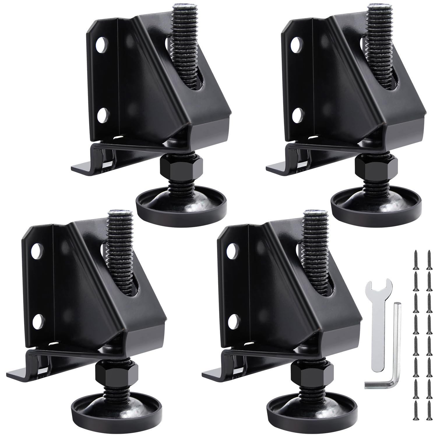 DkOvn 4/8/16 Pack Heavy Duty Leg Leveler, 2-inch Adjustable Height | for Furniture, Table, Cabinets : Tools & Home Improvement product image