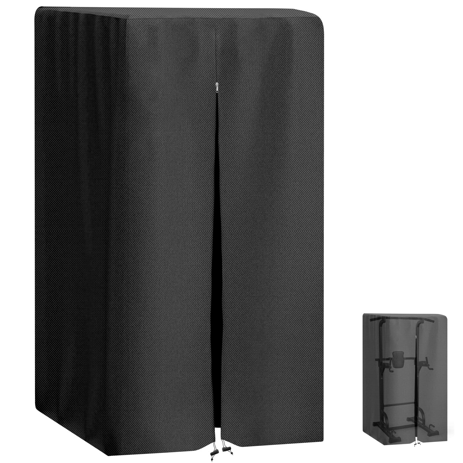 Protective Cover for Pull Up Bar Station with Waterproof Zipper, 420D Oxford Cloth,Waterproof Cover for Power Tower/Pull Up Bar Station, Dustproof, Universal (42"L x 40"W x 64"H) : Patio, Lawn & Garden product image