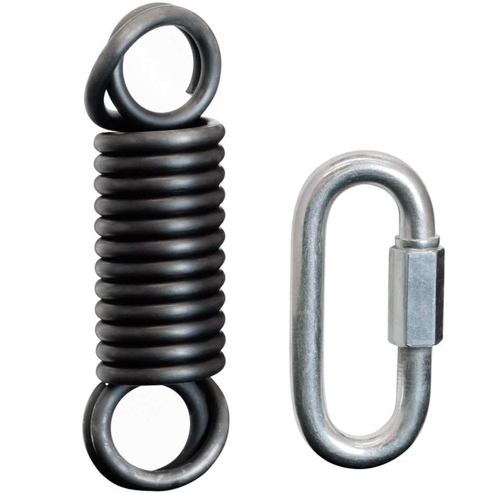 Meister Professional Heavy Bag Spring for Punching Bags up to 250lb - Black w/Screwlock Carabiner product image