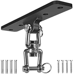 SELEWARE Punching Bag Hanger, 360° Swivel Heavy Bag Ceiling Mount | 1000LB Capacity Heavy Duty Boxing Bag Holder with Stainless Steel Chain & Snap Hooks for Boxing, MMA, Muay Thai, Home Gym product image