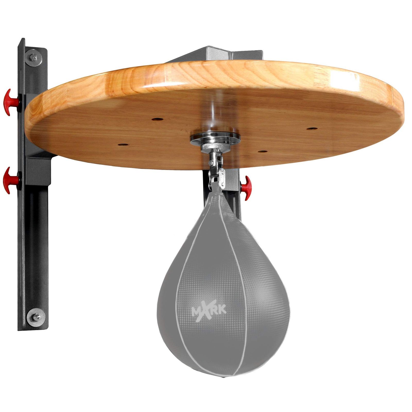 XMARK Adjustable Speed Bag Platform, 24" Wood Drum, Heavy Duty Wall Mount, Pro Swivel, Low Vibration, for Boxing & MMA Home Gym Training : Punching Bag Hangers product image