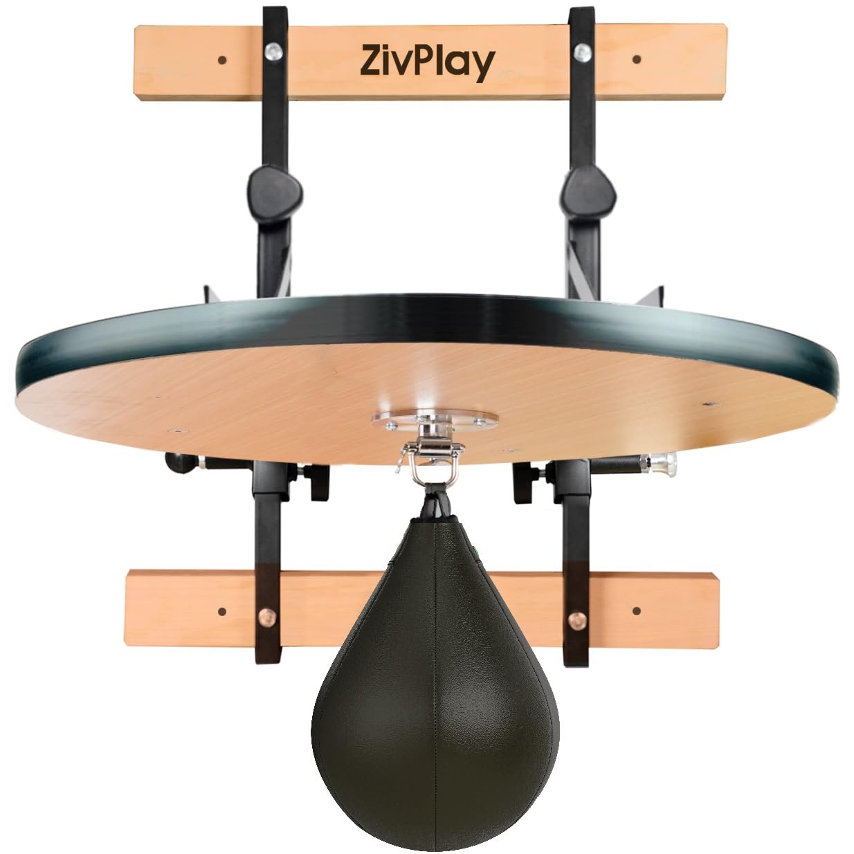 Speed Bag Platform for Boxing Speed Bag Stand Wall Mount Punching Bag Kit | Includes Speed Bag and Air Pump Adjustable Height 360 degree Swivel Board Size 24 Inch product image