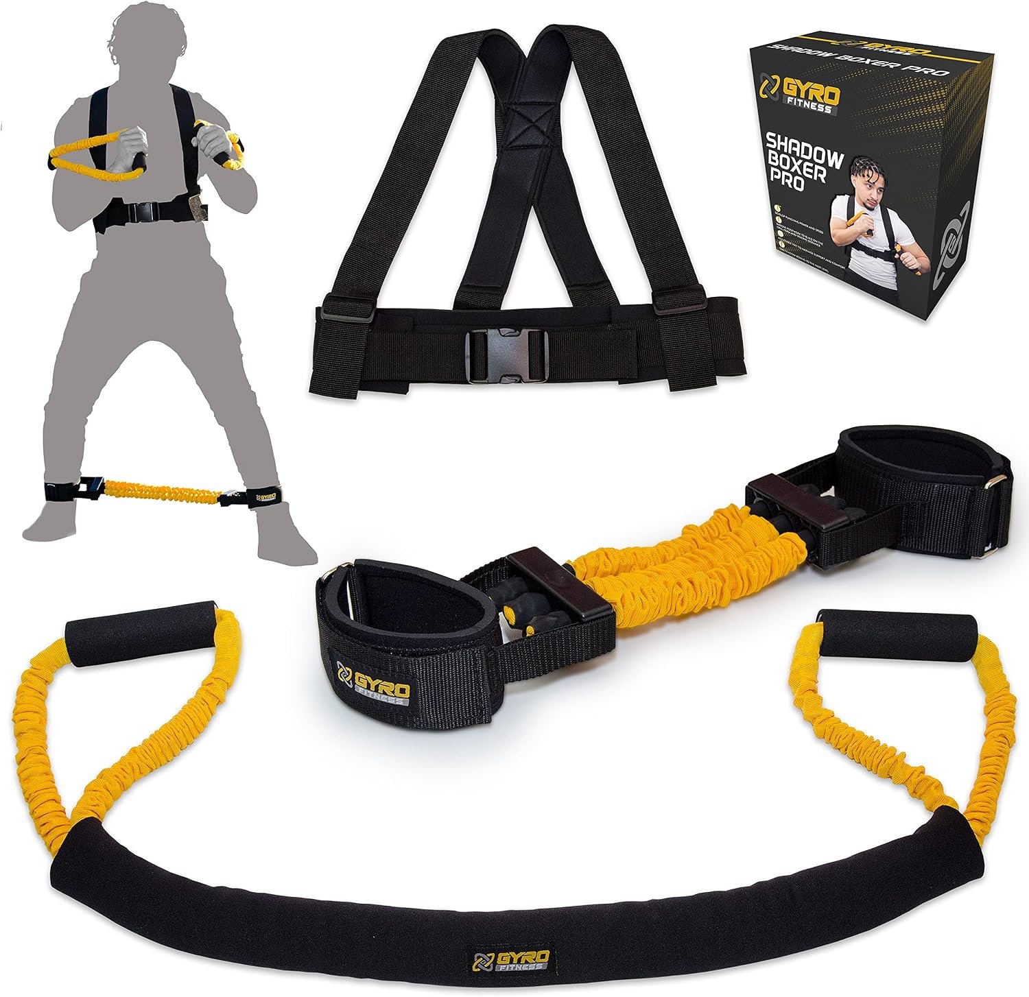 Image 8: GYRO FITNESS | Shadow Boxer Pro | Boxing Resistance Bands Set for Shadow Boxing, Comes