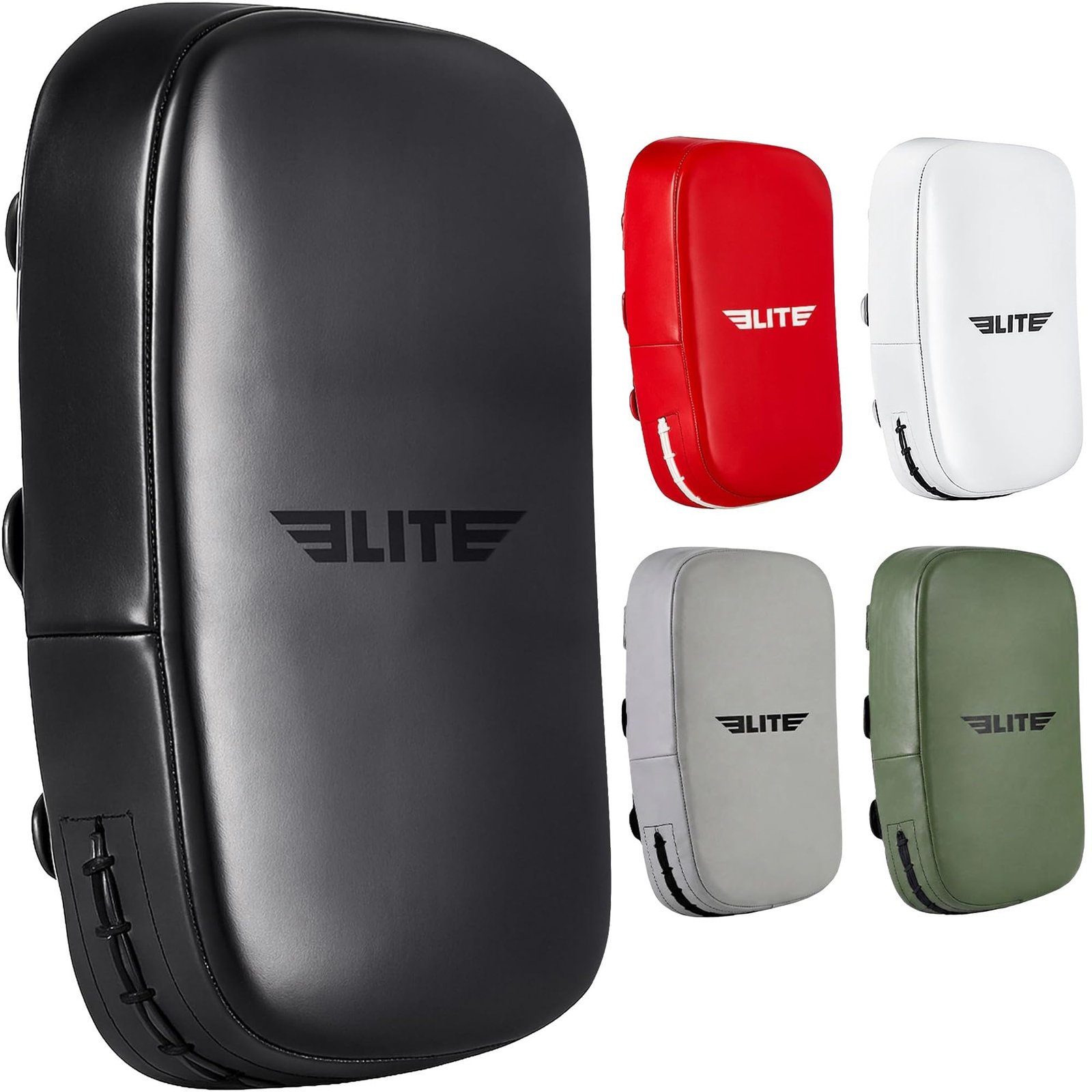 Fairtex KPLC2 Curved Muay Thai Pads, Kickboxing MMA Punching Kicking Shield | Handcrafted cowhide leather with thick foam. Dual forearm support straps assist trainer holding during self-defense drills. : Boxing Equipment product image