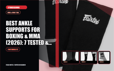 StrikeGearHQ article-specific real product banner for Best Ankle Supports for Boxing & MMA (2026): 7 Tested & Ranked