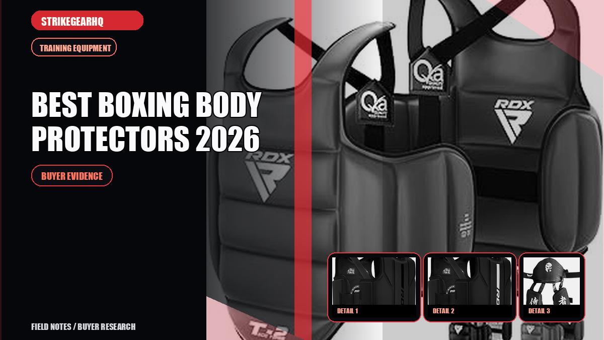 StrikeGearHQ article-specific real product banner for Best Boxing Body Protectors 2026