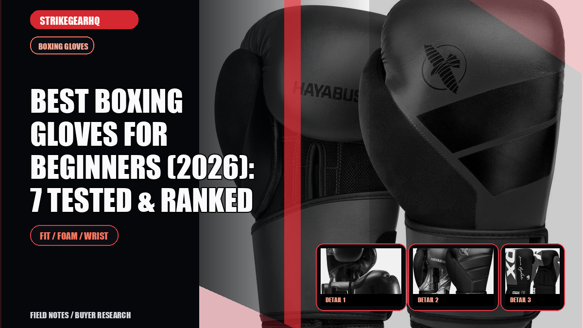 StrikeGearHQ article-specific real product banner for Best Boxing Gloves for Beginners (2026): 7 Tested & Ranked
