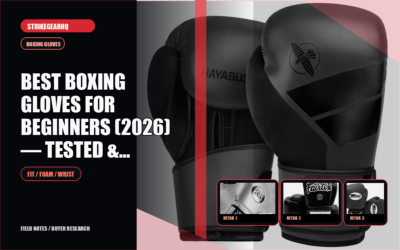 StrikeGearHQ article-specific real product banner for Best Boxing Gloves for Beginners (2026) — Tested & Ranked