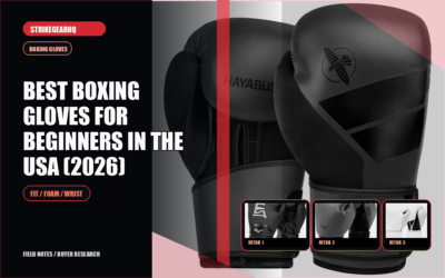 StrikeGearHQ article-specific real product banner for Best Boxing Gloves for Beginners in the USA (2026)