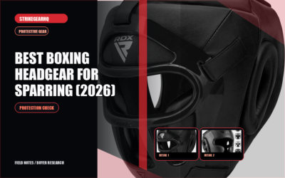 StrikeGearHQ article-specific real product banner for Best Boxing Headgear for Sparring (2026)