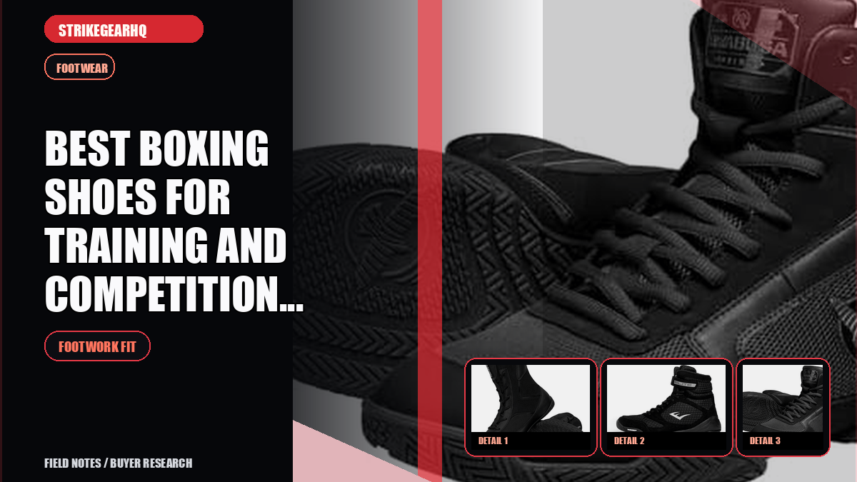 StrikeGearHQ article-specific real product banner for Best Boxing Shoes for Training and Competition (2026)
