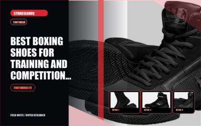 StrikeGearHQ article-specific real product banner for Best Boxing Shoes for Training and Competition (2026)