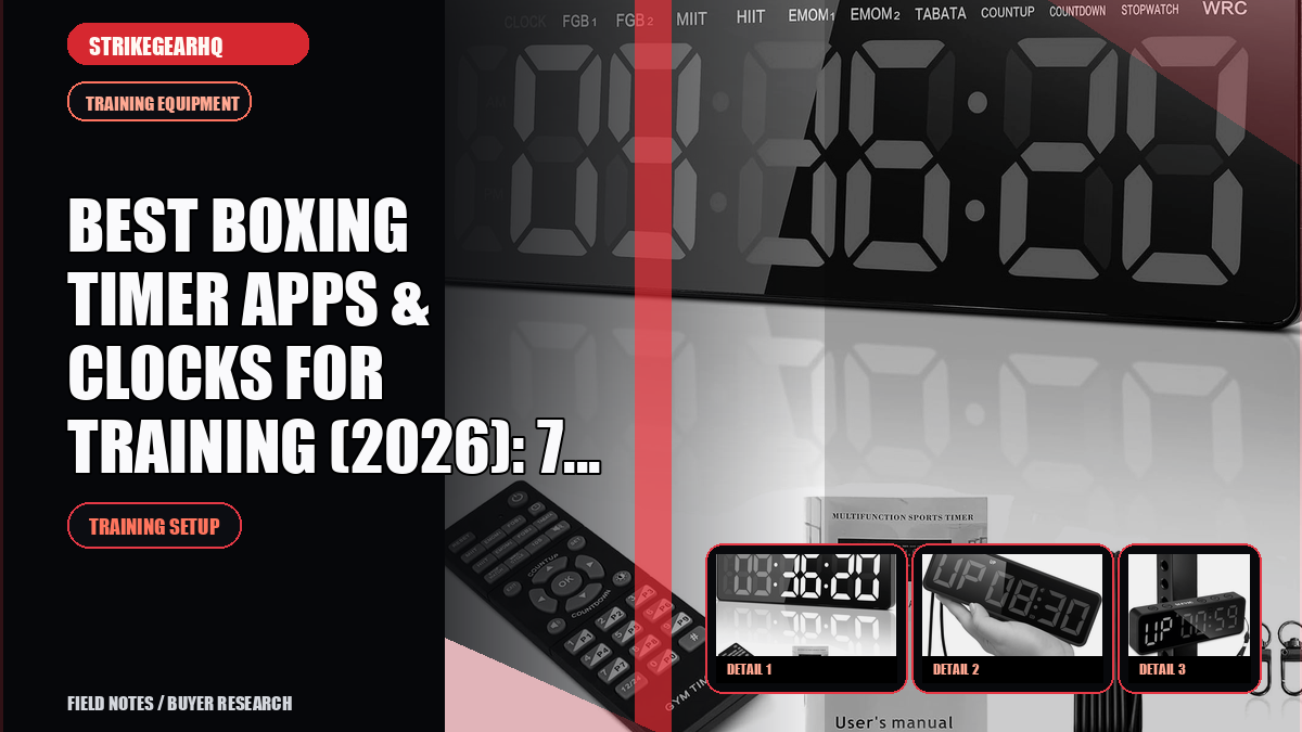 StrikeGearHQ article-specific real product banner for Best Boxing Timer Apps & Clocks for Training (2026): 7 Tested