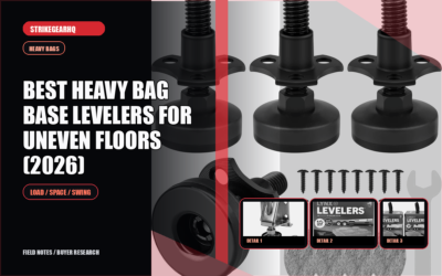 StrikeGearHQ article-specific real product banner for Best Heavy Bag Base Levelers for Uneven Floors (2026)