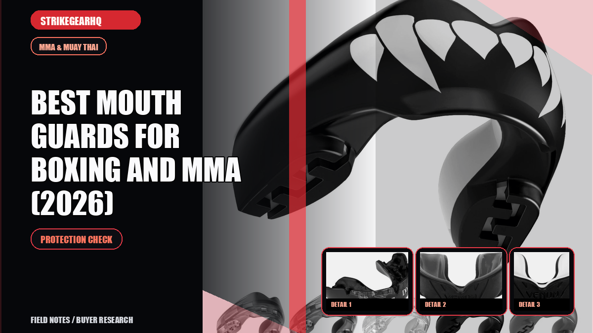StrikeGearHQ article-specific real product banner for Best Mouth Guards for Boxing and MMA (2026)