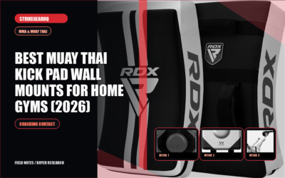 StrikeGearHQ article-specific real product banner for Best Muay Thai Kick Pad Wall Mounts for Home Gyms (2026)