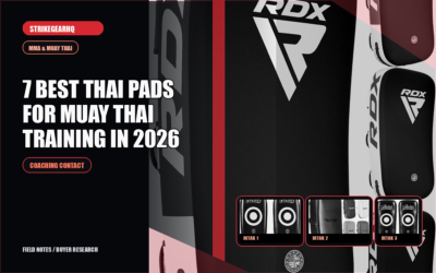 StrikeGearHQ article-specific real product banner for 7 Best Thai Pads for Muay Thai Training in 2026